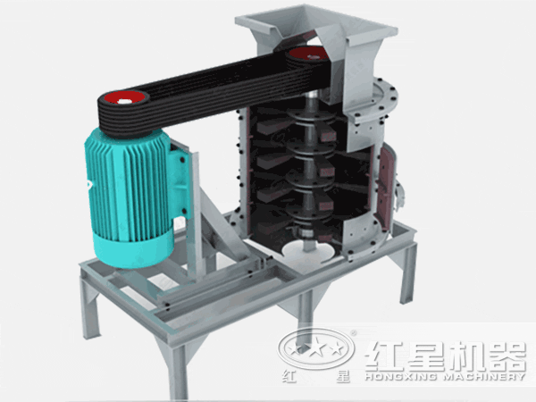 復(fù)合式破碎機動態(tài)結(jié)構(gòu)圖