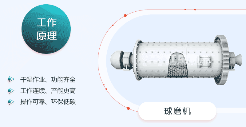 礦用球磨機作業(yè)原理